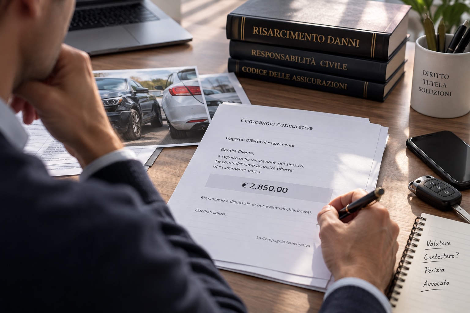 Assicurazione propone un risarcimento troppo basso: cosa si può fare