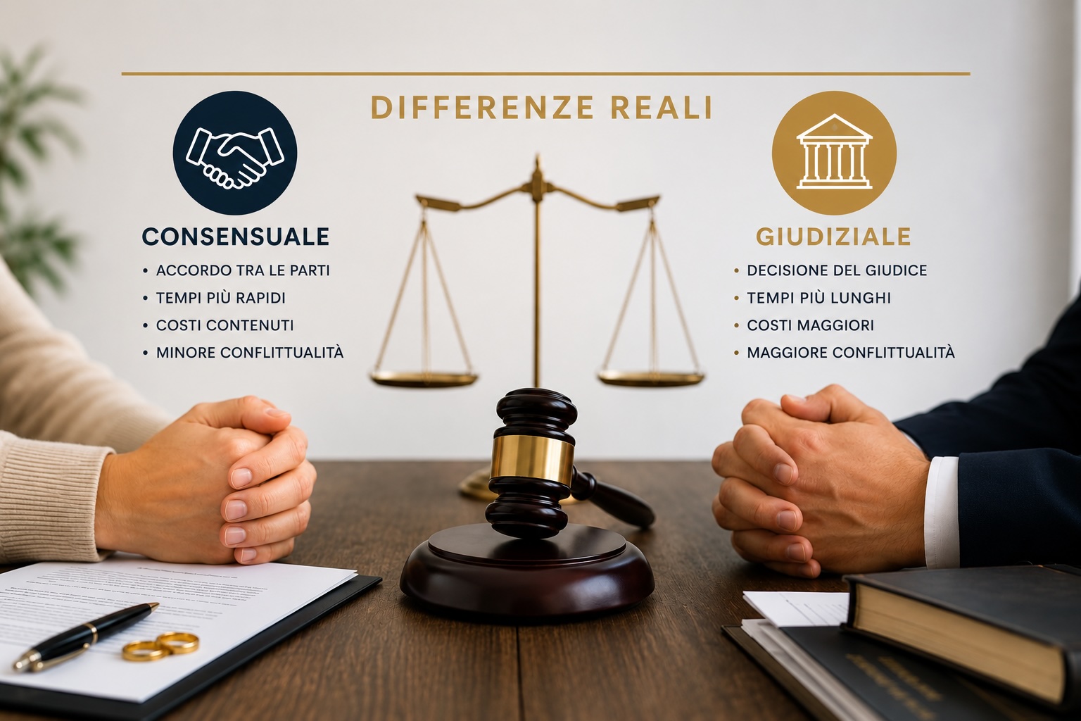 Separazione consensuale o giudiziale: differenze reali